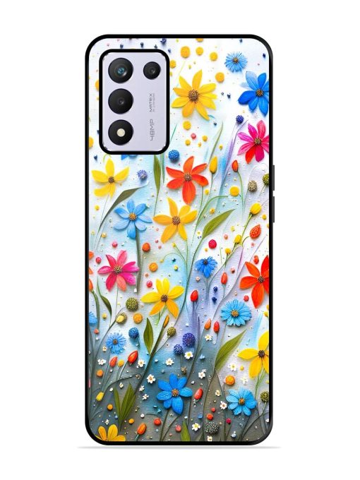 Vibrant Floral Glossy Soft Edge Case for Realme 9 Se (5G) Chachhi