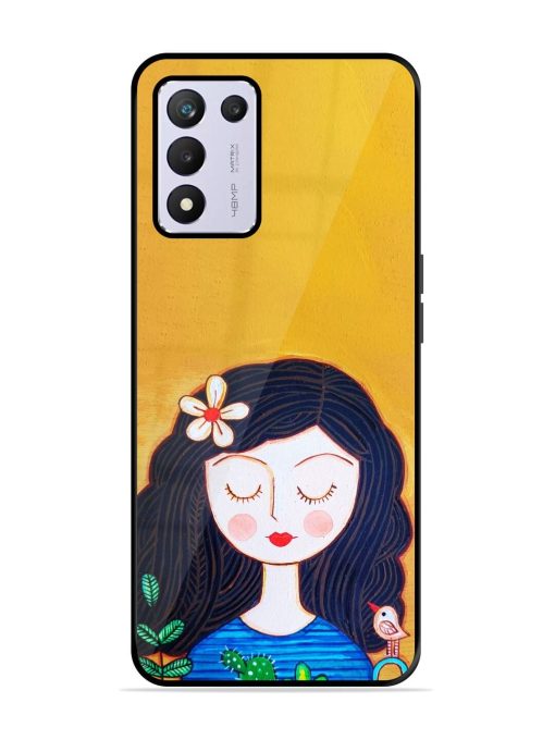 Girl Illustration Glossy Soft Edge Case for Realme 9 Se (5G) Chachhi