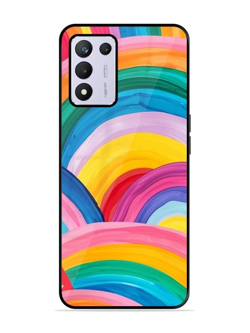 Rainbow Symphony Glossy Soft Edge Case for Realme 9 Se (5G) Chachhi