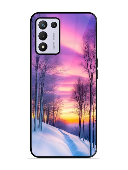 Winter'S Purple Haze Glossy Soft Edge Case for Realme 9 Se (5G)