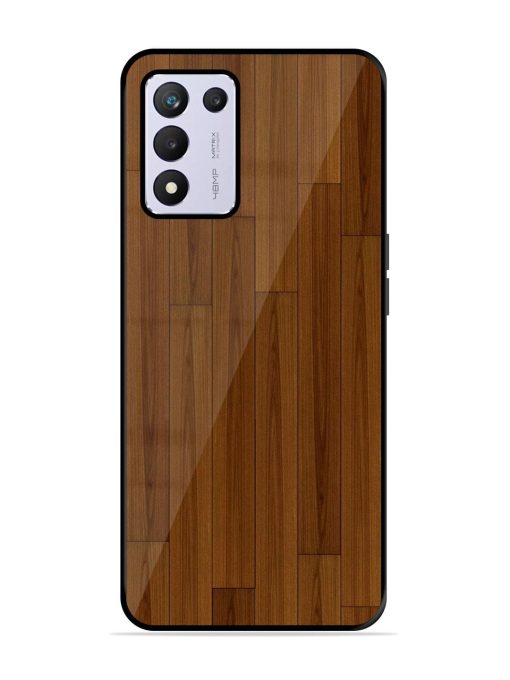 Warm Woodgrain Glossy Soft Edge Case for Realme 9 Se (5G) Chachhi