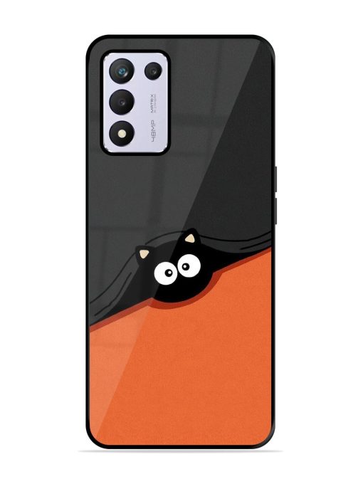 Peek-A-Boo Kitty Glossy Soft Edge Case for Realme 9 Se (5G) Chachhi