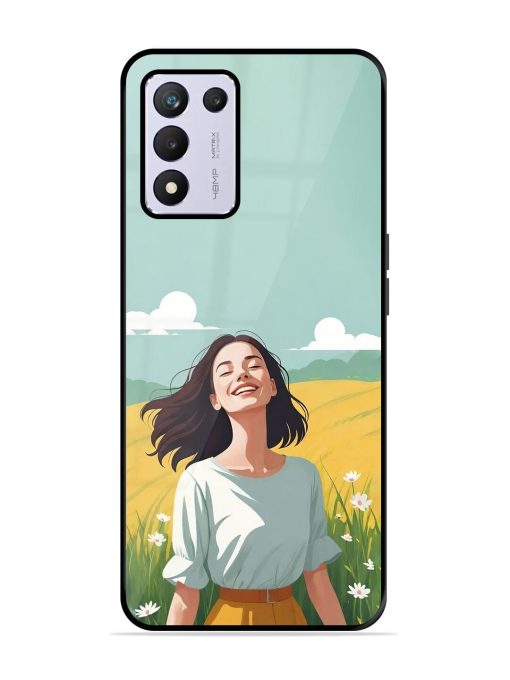 Girl Graffiti Glossy Soft Edge Case for Realme 9 Se (5G) Chachhi