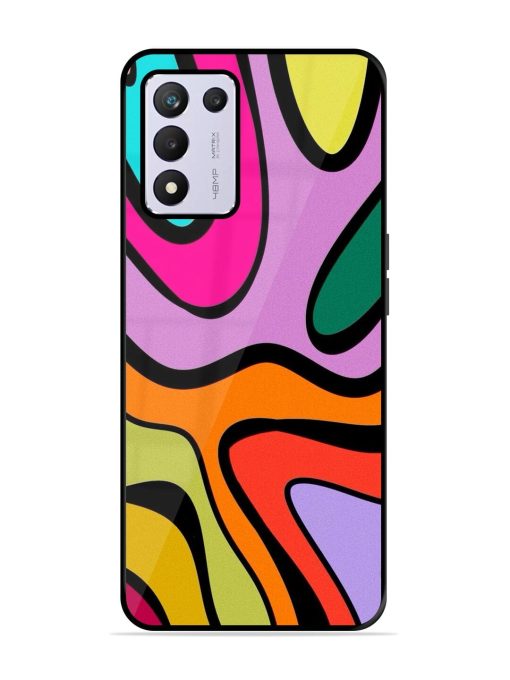 Groovy Swirls Glossy Soft Edge Case for Realme 9 Se (5G) Chachhi