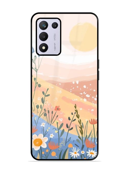 Golden Hour Blooms Glossy Soft Edge Case for Realme 9 Se (5G) Chachhi