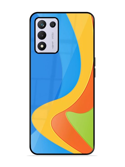 Curvy Color Cascade Glossy Soft Edge Case for Realme 9 Se (5G) Chachhi