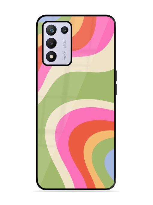 Wavy Rainbow Wonderland Glossy Soft Edge Case for Realme 9 Se (5G) Chachhi