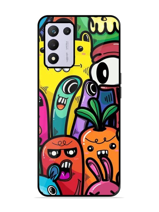 Whimsical Doodle Chaos Glossy Soft Edge Case for Realme 9 Se (5G) Chachhi