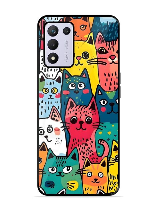 Feline Frenzy Glossy Soft Edge Case for Realme 9 Se (5G)