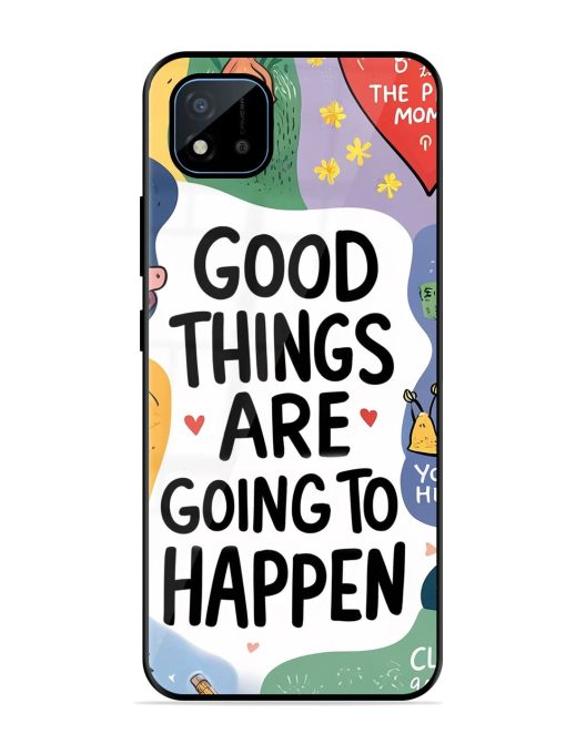 Uplifting Scribbles Glossy Soft Edge Case for Realme C11 (2021)