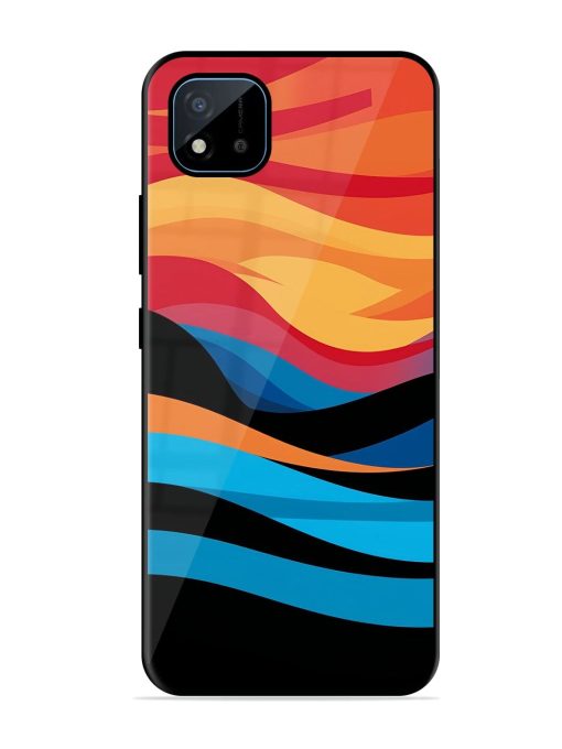 Blazing Currents Glossy Soft Edge Case for Realme C11 (2021)