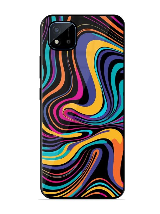 Psychedelic Swirl Glossy Soft Edge Case for Realme C11 (2021)