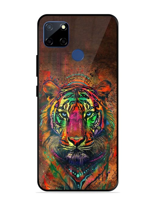 Cosmic Tiger Glossy Soft Edge Case for Realme C12 Chachhi