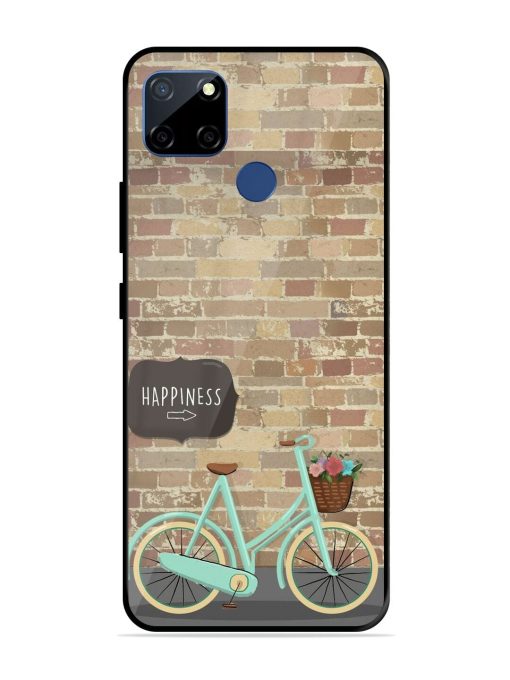 Pedaling Towards Happiness Glossy Soft Edge Case for Realme C12 Chachhi