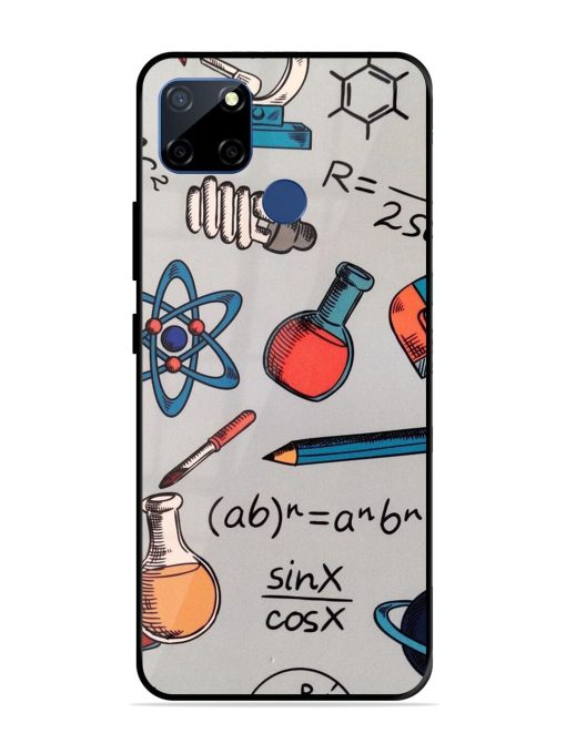 Science Doodle Glossy Soft Edge Case for Realme C12 Chachhi