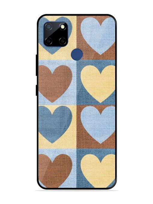 Hearts On Canvas Glossy Soft Edge Case for Realme C12