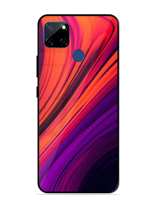 Crimson Curls Glossy Soft Edge Case for Realme C12 Chachhi