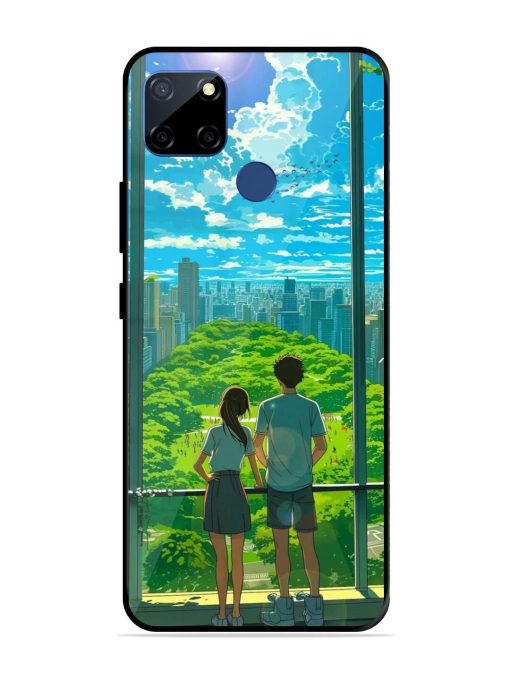 Cyberpunk Dreamscape Glossy Soft Edge Case for Realme C12 Chachhi