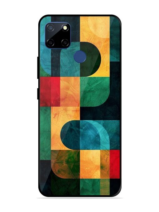 Geometric Harmony Glossy Soft Edge Case for Realme C12 Chachhi