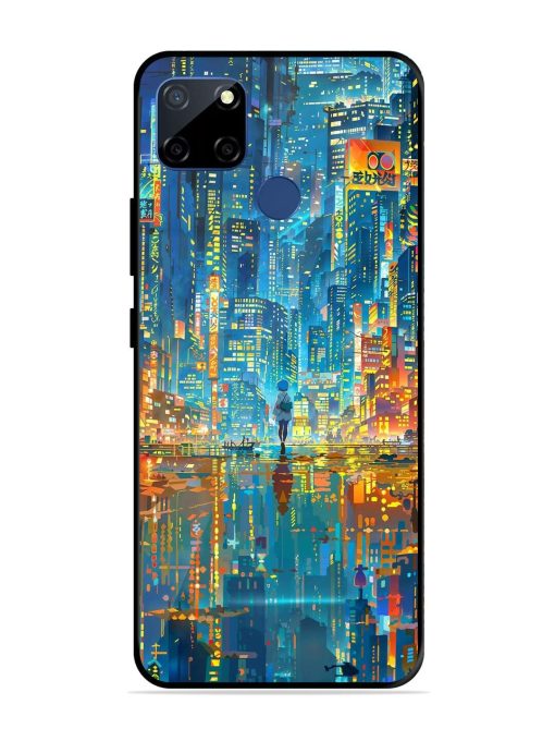 Neon Metropolis Glossy Soft Edge Case for Realme C12 Chachhi