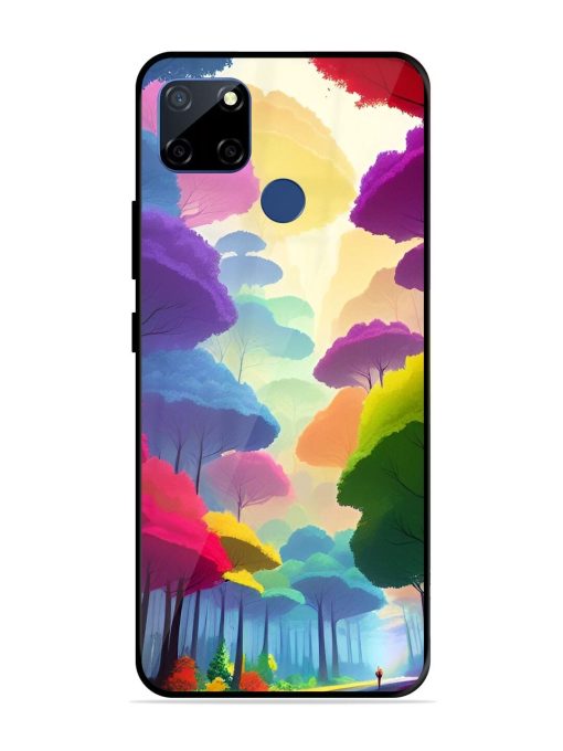 Rainbow Road Glossy Soft Edge Case for Realme C12 Chachhi