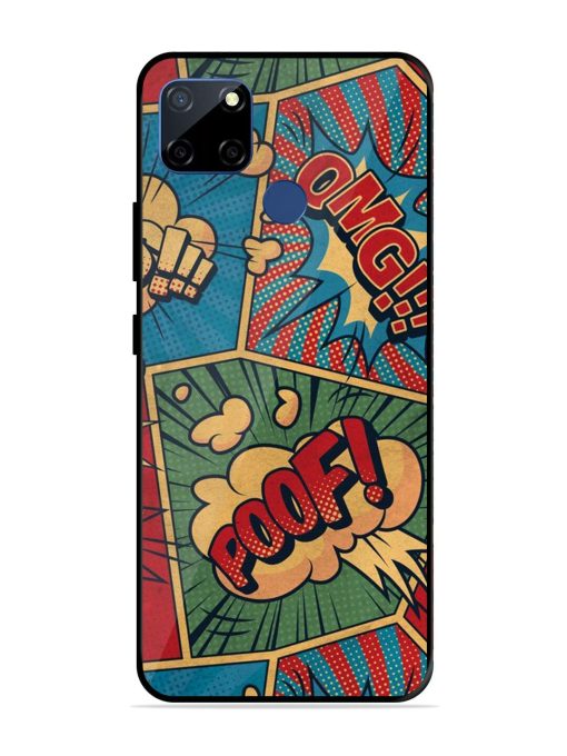 Comic Book Chaos Glossy Soft Edge Case for Realme C12 Chachhi