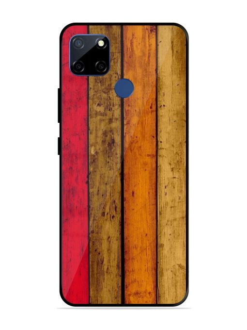 Colorful Woodgrain Glossy Soft Edge Case for Realme C12 Chachhi