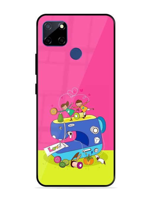 Sew Cute Glossy Soft Edge Case for Realme C12 Chachhi