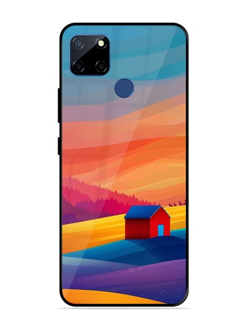 Sunset Solitude Glossy Soft Edge Case for Realme C12 Chachhi