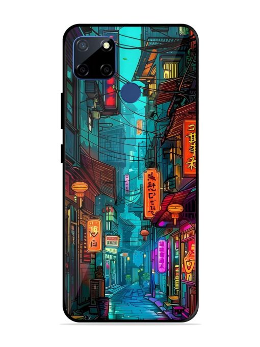 Neon Nightscape Glossy Soft Edge Case for Realme C12 Chachhi