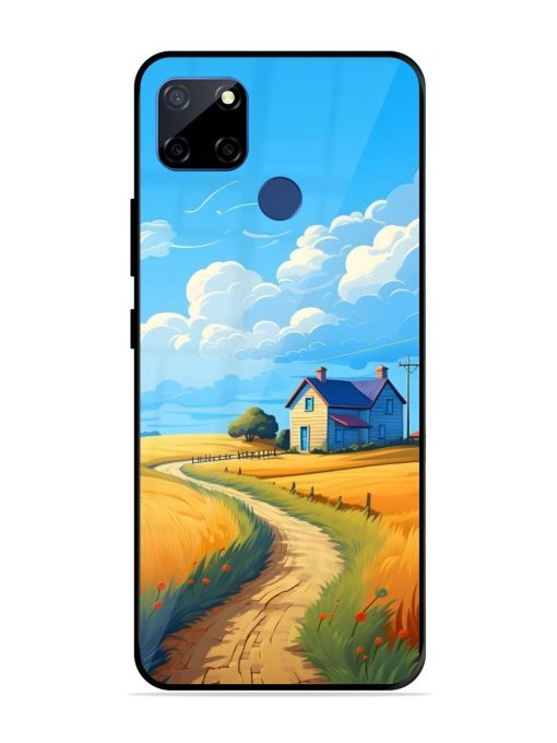 Countryside Cottage Glossy Soft Edge Case for Realme C12 Chachhi