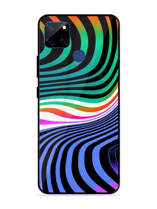 Psychedelic Waves Glossy Soft Edge Case for Realme C12 Chachhi