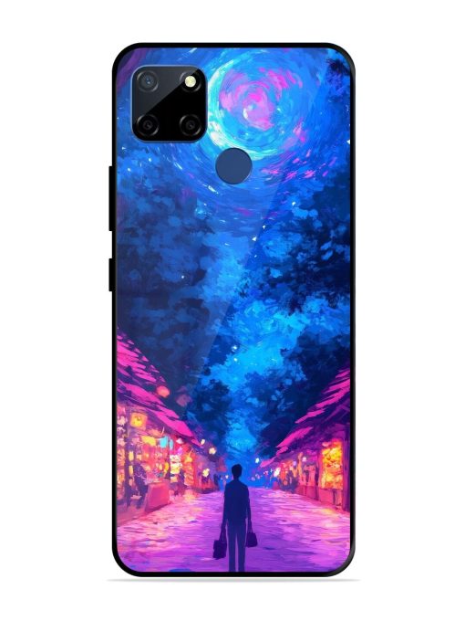 Neon Nightscape Glossy Soft Edge Case for Realme C12 Chachhi