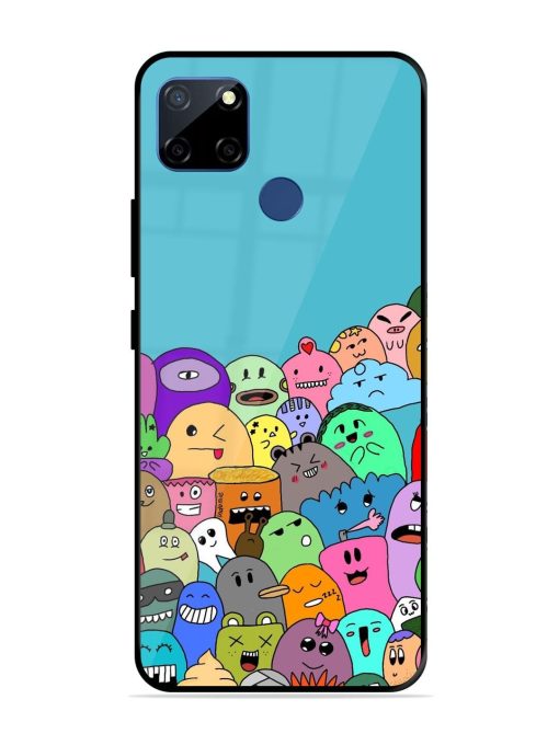 Monster Mash Glossy Soft Edge Case for Realme C12 Chachhi