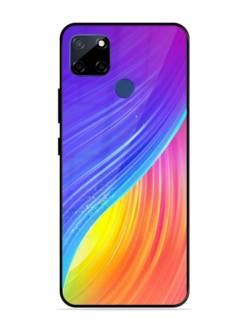 Neon Swirl Glossy Soft Edge Case for Realme C12 Chachhi