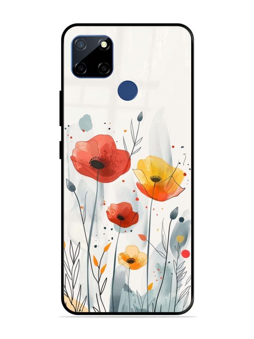 Poppy Fields Glossy Soft Edge Case for Realme C12 Chachhi