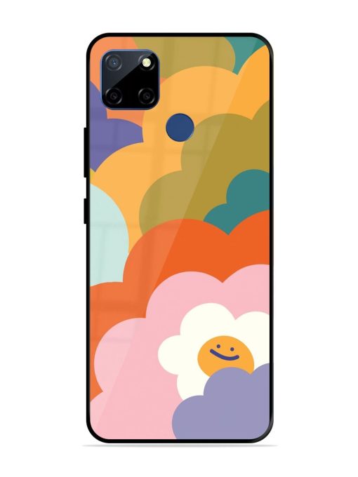 Happy Flower Power Glossy Soft Edge Case for Realme C12 Chachhi