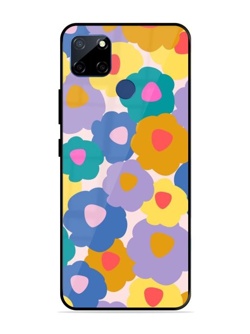 Flower Power Glossy Soft Edge Case for Realme C12 Chachhi