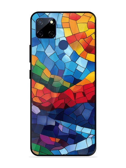 Mosaic Sunset Glossy Soft Edge Case for Realme C12 Chachhi