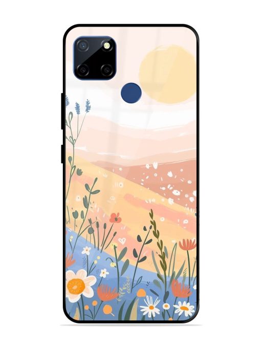 Golden Hour Blooms Glossy Soft Edge Case for Realme C12 Chachhi