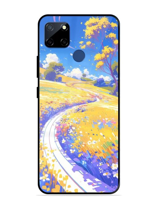 Vibrant Spring Meadow Glossy Soft Edge Case for Realme C12 Chachhi