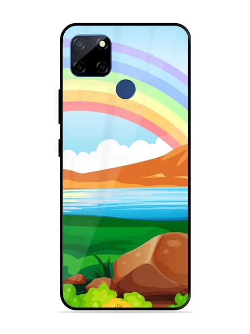 Rainbow Over The Lake Glossy Soft Edge Case for Realme C12 Chachhi