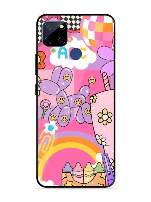 Whimsical Y2K Chaos Glossy Soft Edge Case for Realme C12 Chachhi