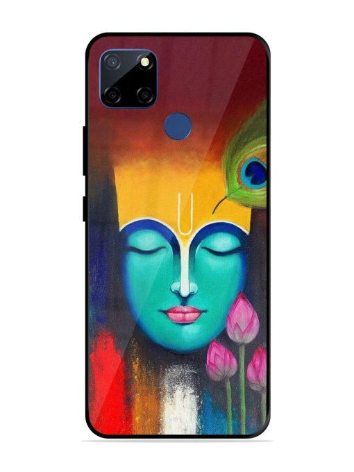 Divine Tranquility: The Face Of Krishna Glossy Soft Edge Case for Realme C12 Chachhi