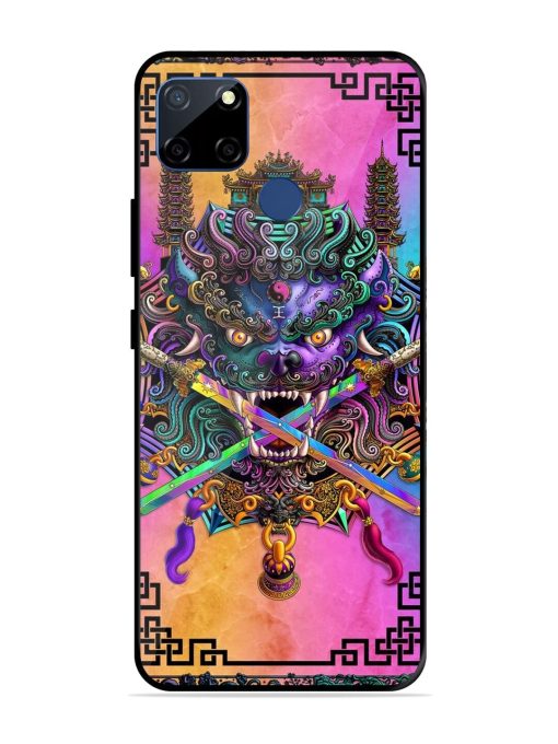 Psychedelic Fu Dog Tapestry Glossy Soft Edge Case for Realme C12 Chachhi