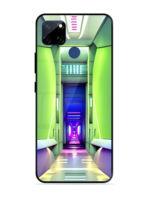 Neon Corridor Glossy Soft Edge Case for Realme C12 Chachhi