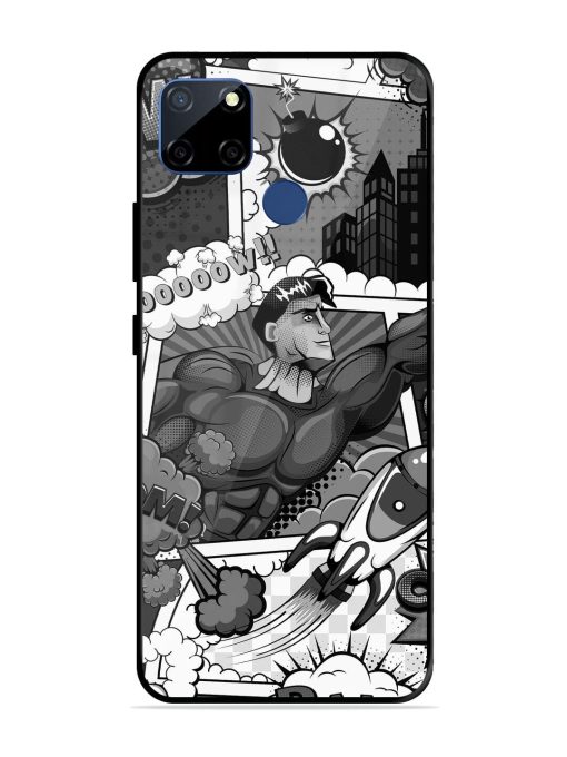 Comic Book Chaos Glossy Soft Edge Case for Realme C12 Chachhi