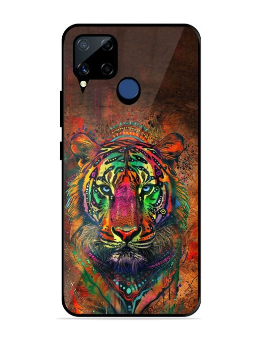 Cosmic Tiger Glossy Soft Edge Case for Realme C15 Chachhi