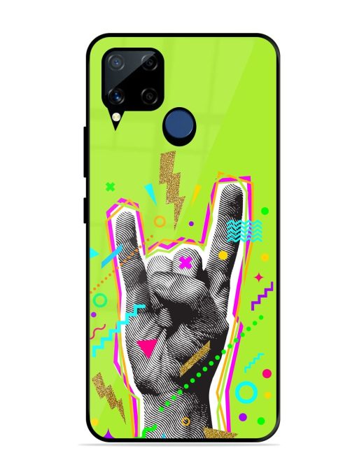 Neon Rock Glossy Soft Edge Case for Realme C15 Chachhi