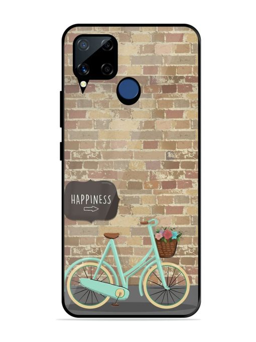 Pedaling Towards Happiness Glossy Soft Edge Case for Realme C15 Chachhi